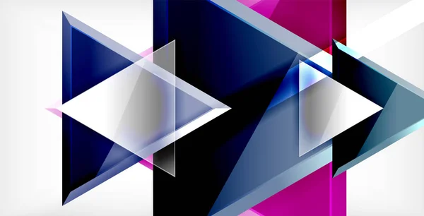 3d vetor triangular design de fundo abstrato mínimo, design geométrico cartaz abstrato — Vetor de Stock