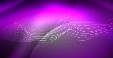 Neon çizgiler parlak parlayan arka plan