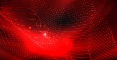 Parlak parlak parlayan Neon dalgalar