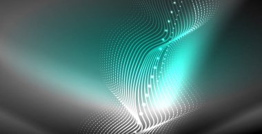 Neon çizgiler parlak parlayan arka plan