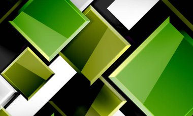 Parlak renkli kare şekil blokları geometrik arka plan