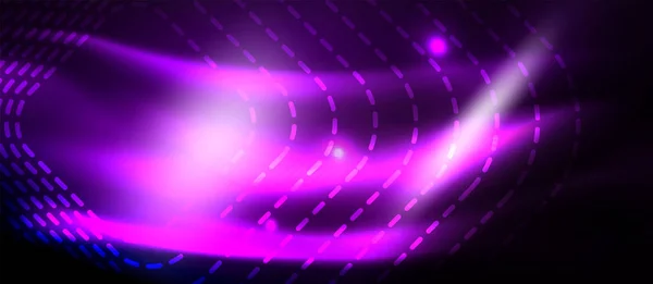 Leuchtende glänzende Neon-Quadrate abstrakten Hintergrund, Techno moderne Vorlage — Stockvektor
