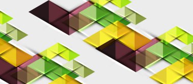 Üçgen geometrik modern iş sunumu tasarım şablonu, herhangi bir arka plan için soyut desen