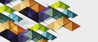 Üçgen geometrik modern iş sunumu tasarım şablonu, herhangi bir arka plan için soyut desen