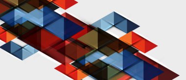 Üçgen geometrik modern iş sunumu tasarım şablonu