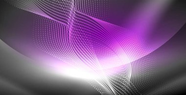 Neon çizgiler parlak parlayan arka plan