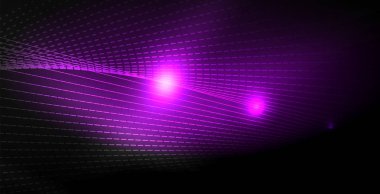 Parlak parlak parlayan Neon dalgalar