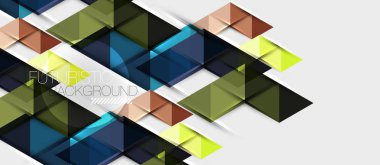 Üçgen geometrik modern iş sunumu tasarım şablonu, herhangi bir arka plan için soyut desen