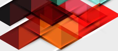 Üçgen geometrik modern iş sunumu tasarım şablonu