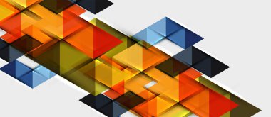 Üçgen geometrik modern iş sunumu tasarım şablonu