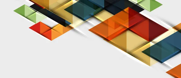 Abstrakter geometrischer Hintergrund. Moderne sich überlappende Dreiecke. Ungewöhnliche Farbformen für Ihre Botschaft. Business- oder Tech-Präsentation, App-Cover-Vorlage — Stockvektor