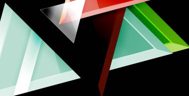 Dinamik üçgen kompozisyon soyut arka plan