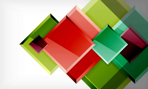 Színes négyzet és téglalap alakú blokkok háttér — Stock Vector