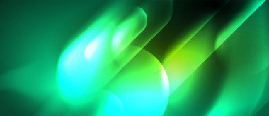 Neon parlayan techno hatları, mavi Hi-Tech futuristik soyut arka plan şablonu