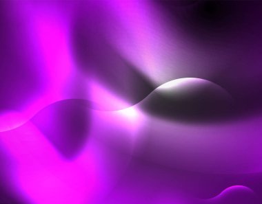 Parlak metalik Neon dalgalar vektör tasarım