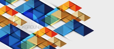 Üçgen geometrik modern iş sunumu tasarım şablonu