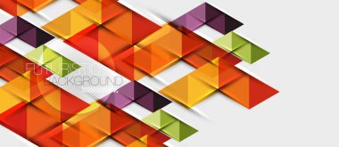 Üçgen geometrik modern iş sunumu tasarım şablonu, herhangi bir arka plan için soyut desen