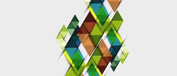 삼각형 기하학적 현대 비즈니스 프리젠 테이션 디자인 템플릿, 모든 배경에 대한 추상적 인 패턴 — 스톡 벡터