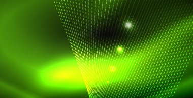 Parlak parlak parlayan Neon dalgalar