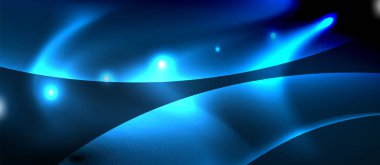 Neon parlayan çizgiler, sihirli enerji uzay ışığı konsepti, soyut arka plan duvar kağıdı tasarımı