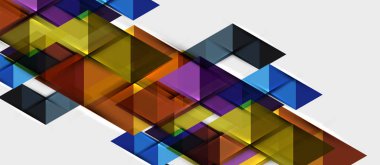 Üçgen geometrik modern iş sunumu tasarım şablonu, herhangi bir arka plan için soyut desen