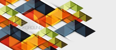 Üçgen geometrik modern iş sunumu tasarım şablonu