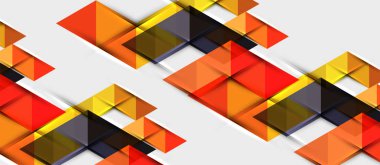 Üçgen geometrik modern iş sunumu tasarım şablonu, herhangi bir arka plan için soyut desen