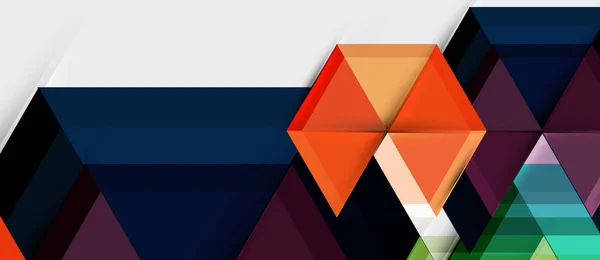 Triángulo geométrico y hexágono fondo abstracto, ilustración vectorial — Vector de stock