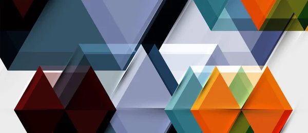 Geometrisches Dreieck und sechseckiger abstrakter Hintergrund, Vektorillustration — Stockvektor