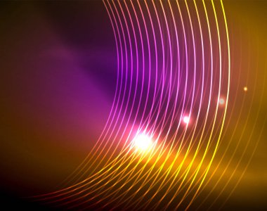 Parlak çevrelerin parlayan soyut arka plan