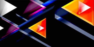 Dinamik üçgen kompozisyon soyut arka plan