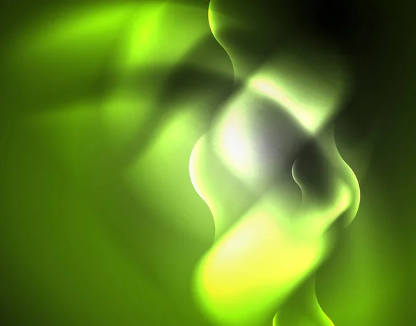 Parlak metalik Neon dalgalar vektör tasarım — Stok Vektör
