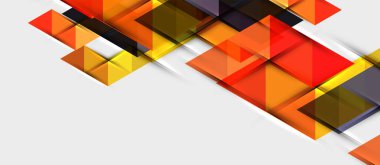 Üçgen geometrik modern iş sunumu tasarım şablonu, herhangi bir arka plan için soyut desen