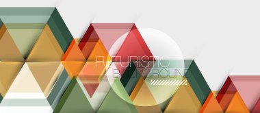 Parlak renk altıgen geometrik kompozisyon arka plan, iş sunumu şablonu