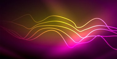 Neon çizgiler parlak parlayan arka plan