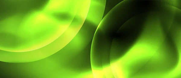Glänsande neoncirklar abstrakt bakgrund — Stock vektor