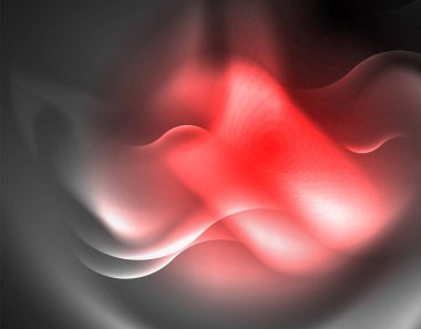 Parlak metalik Neon dalgalar vektör tasarım