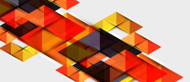 Üçgen geometrik modern iş sunumu tasarım şablonu, herhangi bir arka plan için soyut desen