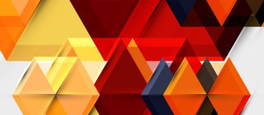 Parlak renk altıgen geometrik kompozisyon arka plan, iş sunumu şablonu