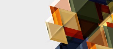 Geometrik üçgen ve altıgen soyut arka plan, vektör illüstrasyon