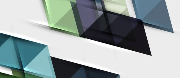 Abstraktní geometrické pozadí. Moderní překrývající se trojúhelníky. Neobvyklé tvary barev pro vaši zprávu. Obchodní nebo technická prezentace, šablona pokrytí aplikace — Stockový vektor