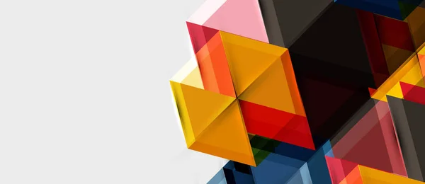 Světle barevný šestiúhelník geometrického složení pozadí, šablona obchodní prezentace — Stockový vektor
