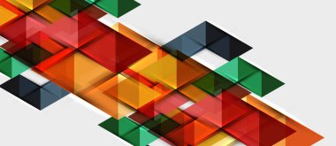 Üçgen geometrik modern iş sunumu tasarım şablonu