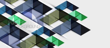 Üçgen geometrik modern iş sunumu tasarım şablonu