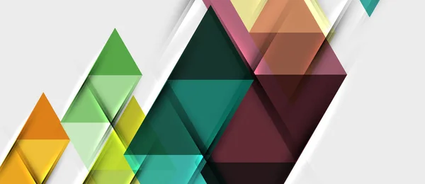 Modèle de conception de présentation d'entreprise moderne géométrique triangulaire, modèle abstrait pour tout arrière-plan — Image vectorielle
