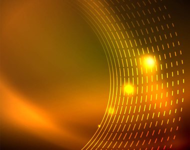 Parlak çevrelerin parlayan soyut arka plan