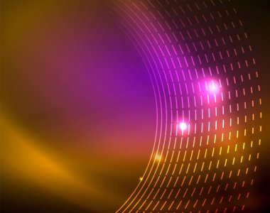 Parlak çevrelerin parlayan soyut arka plan