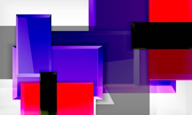 Parlak renkli kare şekil blokları geometrik arka plan