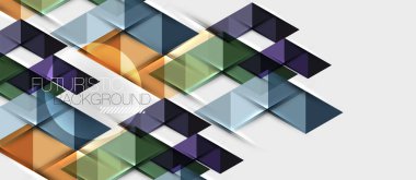 Üçgen geometrik modern iş sunumu tasarım şablonu