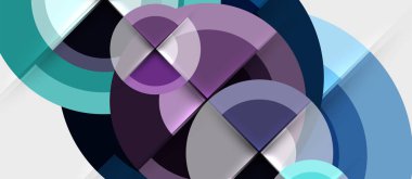 Dairesel geometrik tasarım şablonu